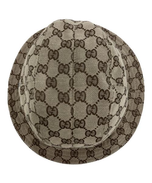 GUCCI（グッチ）GUCCI (グッチ) GGキャンバスバケットハット ベージュの古着・服飾アイテム