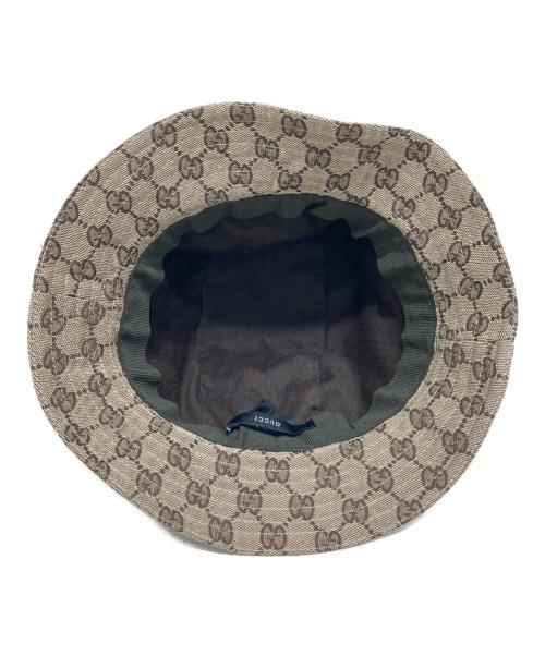GUCCI（グッチ）GUCCI (グッチ) GGキャンバスバケットハット ベージュの古着・服飾アイテム
