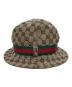 GUCCI (グッチ) GGキャンバスバケットハット ベージュ：12000円