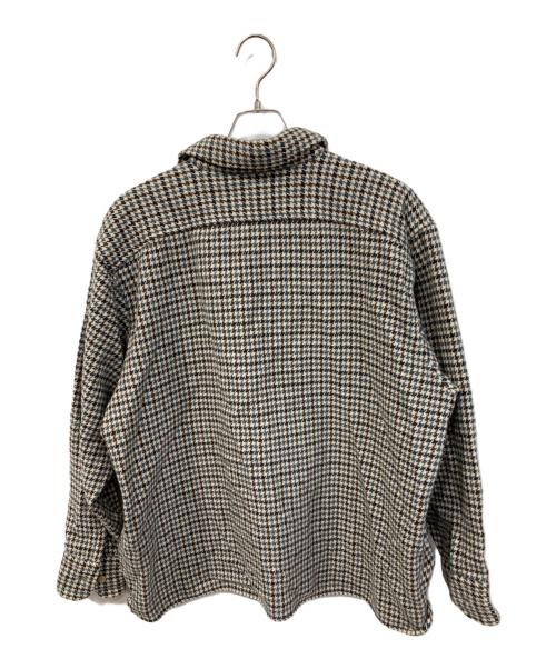 bogen（ボーゲン）bogen (ボーゲン) 千鳥格子柄シャツジャケット ブラウン サイズ:SIZE Sの古着・服飾アイテム
