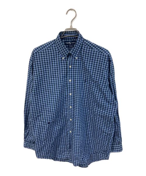 RALPH LAUREN（ラルフローレン）RALPH LAUREN (ラルフローレン) BLAKE ボタンダウンシャツ ブルー サイズ:SIZE Mの古着・服飾アイテム