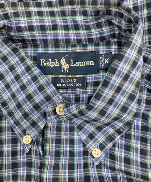 RALPH LAUREN（ラルフローレン）RALPH LAUREN (ラルフローレン) BLAKE ボタンダウンシャツ ブルー サイズ:SIZE Mの古着・服飾アイテム