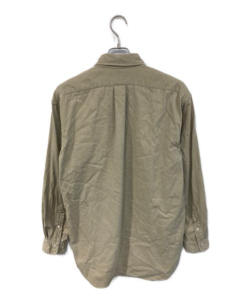 RALPH LAUREN（ラルフローレン）RALPH LAUREN (ラルフローレン) コットンボタンダウンシャツ ベージュ サイズ:SIZE Mの古着・服飾アイテム