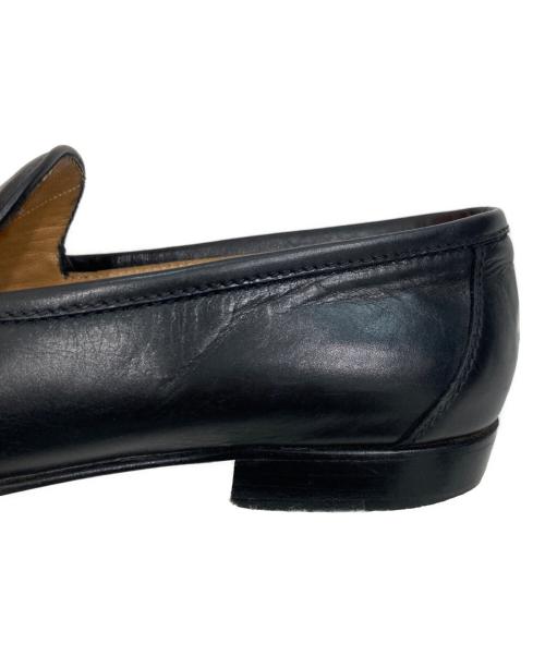HERMES（エルメス）HERMES (エルメス) Hロゴローファー ブラック サイズ:371/2の古着・服飾アイテム