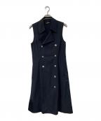 tricot COMME des GARCONSトリココムデギャルソン）の古着「ノースリーブワンピース」｜ネイビー