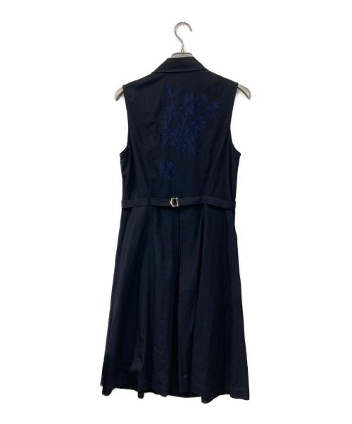 tricot COMME des GARCONS（トリココムデギャルソン）tricot COMME des GARCONS (トリココムデギャルソン) ノースリーブワンピース ネイビー サイズ:SIZE Mの古着・服飾アイテム