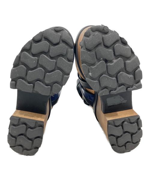 sacai（サカイ）sacai (サカイ) PIERRE HARDY (ピエールアルディ) ウェッジソールサンダル ブラック×ベージュ サイズ:SIZE 36の古着・服飾アイテム