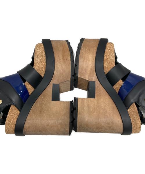 sacai（サカイ）sacai (サカイ) PIERRE HARDY (ピエールアルディ) ウェッジソールサンダル ブラック×ベージュ サイズ:SIZE 36の古着・服飾アイテム