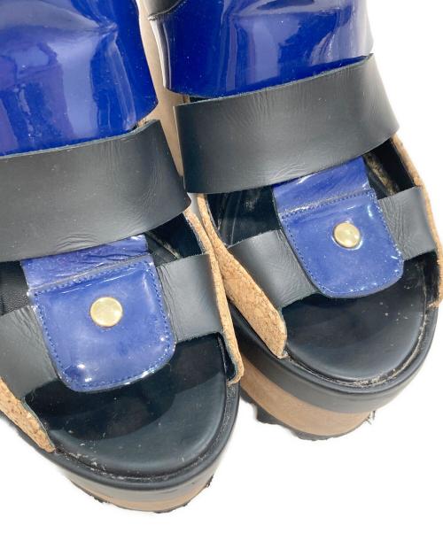 sacai（サカイ）sacai (サカイ) PIERRE HARDY (ピエールアルディ) ウェッジソールサンダル ブラック×ベージュ サイズ:SIZE 36の古着・服飾アイテム