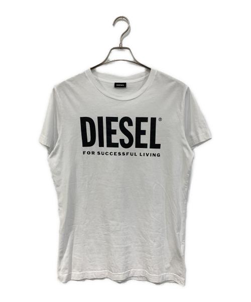 DIESEL（ディーゼル）DIESEL (ディーゼル) ロゴTEE ホワイト サイズ:SIZE Lの古着・服飾アイテム