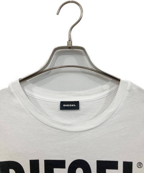 DIESEL（ディーゼル）DIESEL (ディーゼル) ロゴTEE ホワイト サイズ:SIZE Lの古着・服飾アイテム