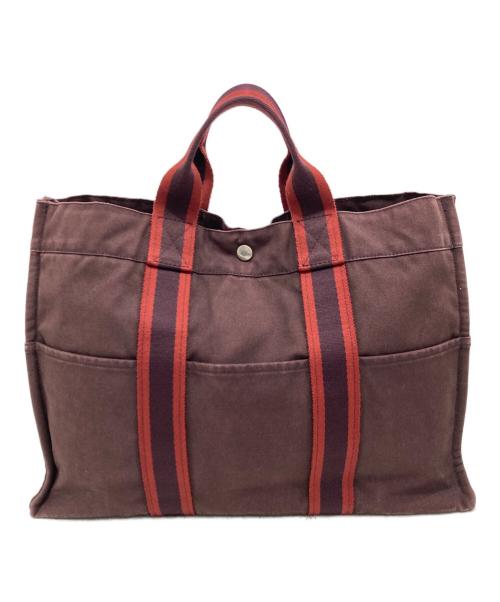 HERMES（エルメス）HERMES (エルメス) フールトゥMMトートバッグ レッドの古着・服飾アイテム