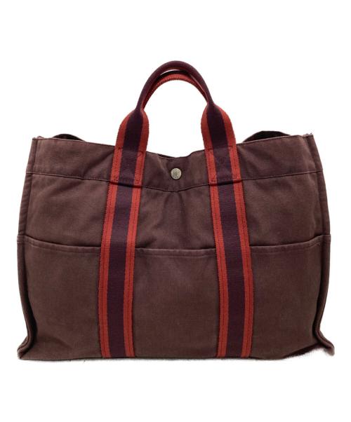 HERMES（エルメス）HERMES (エルメス) フールトゥMMトートバッグ レッドの古着・服飾アイテム
