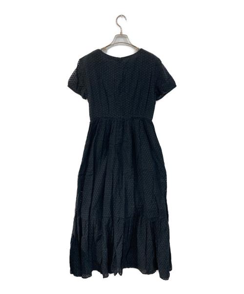 ne quittez pas（ヌキテパ）ne quittez pas (ヌキテパ) 半袖カットワークワンピース ブラック サイズ:なしの古着・服飾アイテム