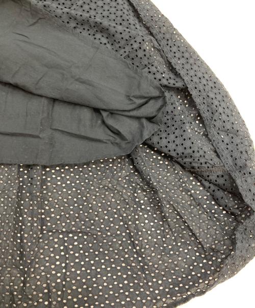 ne quittez pas（ヌキテパ）ne quittez pas (ヌキテパ) 半袖カットワークワンピース ブラック サイズ:なしの古着・服飾アイテム