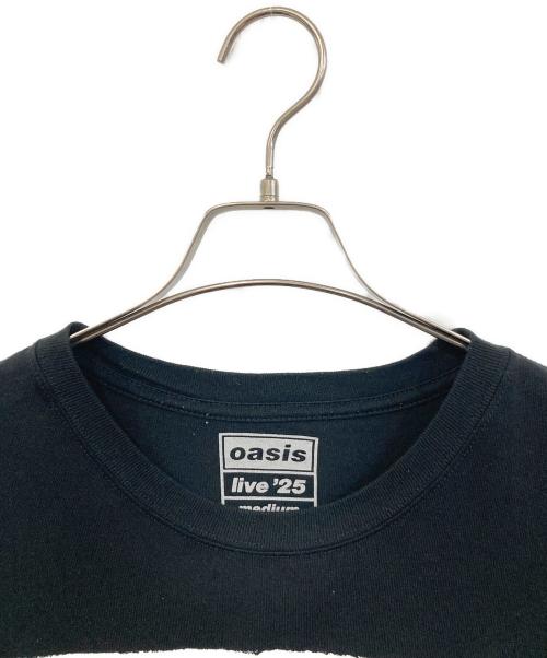 oasis（オアシス）oasis (オアシス) プリントTシャツ ブラック サイズ:SIZE Mの古着・服飾アイテム
