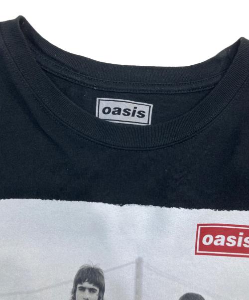 oasis（オアシス）oasis (オアシス) プリントTシャツ ブラック サイズ:SIZE Mの古着・服飾アイテム