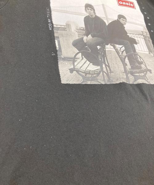 oasis（オアシス）oasis (オアシス) プリントTシャツ ブラック サイズ:SIZE Mの古着・服飾アイテム