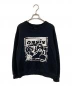 oasisオアシス）の古着「プリントスウェット」｜ブラック