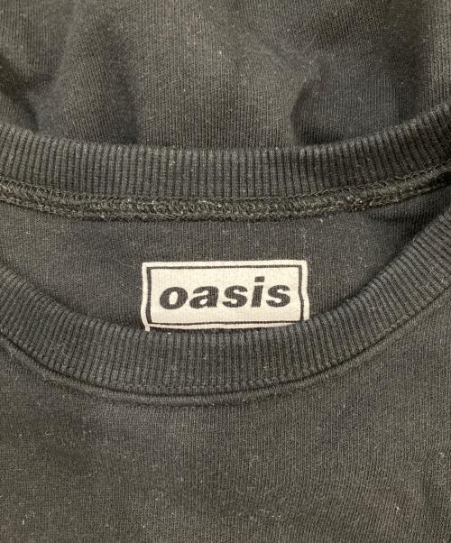 oasis（オアシス）oasis (オアシス) プリントスウェット ブラック サイズ:SIZE Mの古着・服飾アイテム