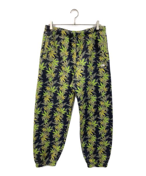 THE NORTH FACE（ザ ノース フェイス）THE NORTH FACE (ザ ノース フェイス) SUPREME (シュプリーム) Leaf Sweat pants/リーフ スウェットパンツ グリーン サイズ:SIZE Mの古着・服飾アイテム