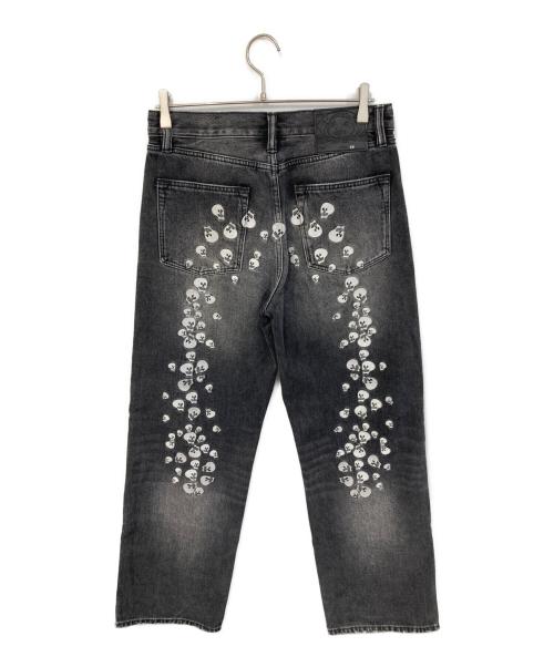 EVISU（エヴィス）EVISU (エヴィス) Skull Embroidery Daicock Baggy Jeans グレー サイズ:29の古着・服飾アイテム