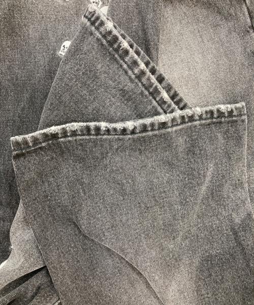 EVISU（エヴィス）EVISU (エヴィス) Skull Embroidery Daicock Baggy Jeans グレー サイズ:29の古着・服飾アイテム