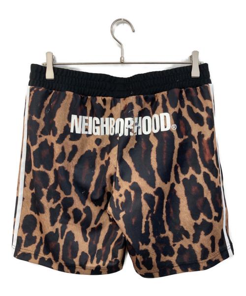 adidas（アディダス）adidas (アディダス) NEIGHBORHOOD (ネイバーフッド) レオパードハーフパンツ ブラウン サイズ:SIZE Mの古着・服飾アイテム
