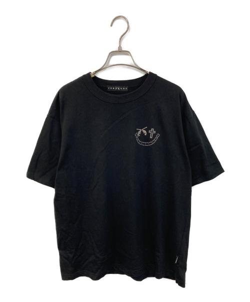 roarguns（ロアーガンズ）roarguns (ロアーガンズ) FACE T クリスタルクロスガンズ ブラック サイズ:2の古着・服飾アイテム