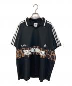 adidas×NEIGHBORHOODアディダス×ネイバーフッド）の古着「OVERSIZE VINTAGE JERSER」｜ブラック