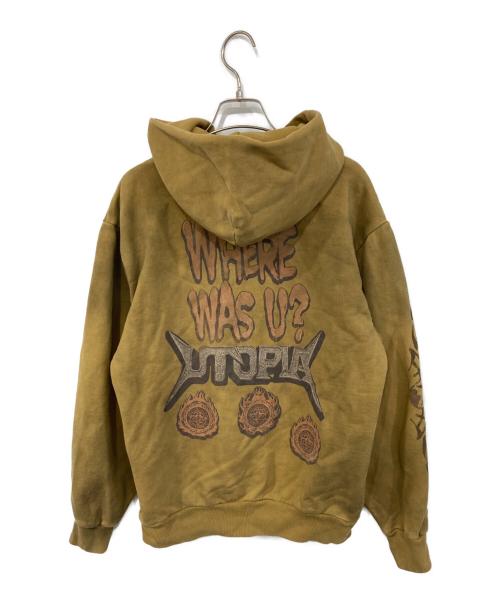 Travis Scott（トラヴィススコット）Travis Scott (トラヴィススコット) プルオーバーパーカー ブラウン サイズ:SIZE Mの古着・服飾アイテム