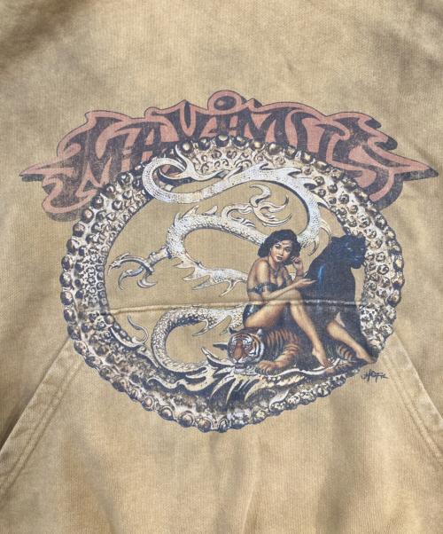 Travis Scott（トラヴィススコット）Travis Scott (トラヴィススコット) プルオーバーパーカー ブラウン サイズ:SIZE Mの古着・服飾アイテム
