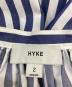 中古・古着 HYKE (ハイク) T C STRIPED BALLOON SLEEVE DRESS/T C ストライプバルーンスリーブドレス ブルー×ホワイト サイズ:SIZE M：17000円