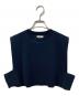 HYKE（ハイク）の古着「CROPPED TOP SWEATER」｜ネイビー