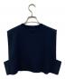 HYKE (ハイク) CROPPED TOP SWEATER ネイビー サイズ:FREE：7000円