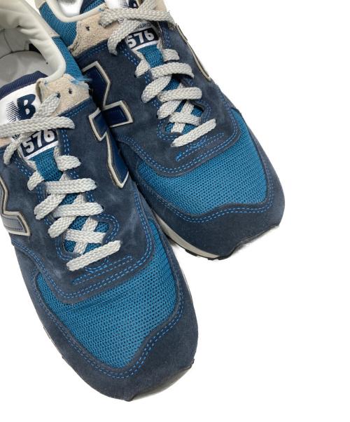 NEW BALANCE（ニューバランス）NEW BALANCE (ニューバランス) ローカットスニーカー ネイビー×ブルー サイズ: 9 1/2の古着・服飾アイテム