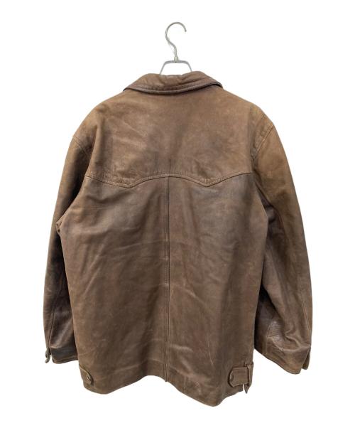 FOVER（フェイバー）FOVER (フェイバー) レザージャケット ブラウン サイズ:SIZE 52の古着・服飾アイテム