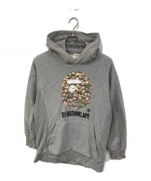 A BATHING APE（アベイシングエイプ）の古着「プリントパーカー」｜グレー