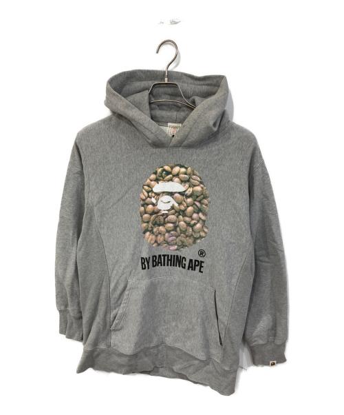 A BATHING APE（アベイシングエイプ）A BATHING APE (アベイシングエイプ) プリントパーカー グレー サイズ:SIZE Lの古着・服飾アイテム