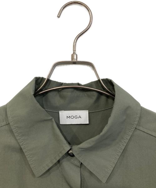 MOGA（モガ）MOGA (モガ) ハイカウントタフタシャツワンピース グリーン サイズ:SIZE1の古着・服飾アイテム