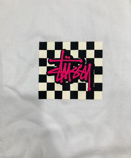 stussy（ステューシー）stussy (ステューシー) プリントTシャツ ホワイト サイズ:SIZE M 未使用品の古着・服飾アイテム