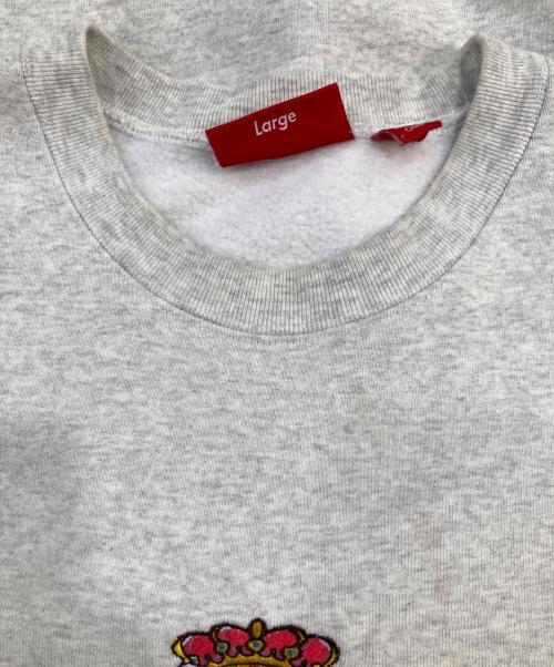 SUPREME（シュプリーム）SUPREME (シュプリーム) Crest Crewneck グレー サイズ:SIZE Lの古着・服飾アイテム