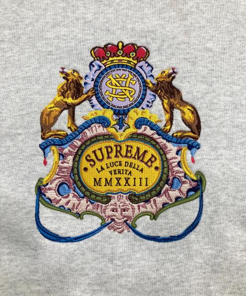 SUPREME（シュプリーム）SUPREME (シュプリーム) Crest Crewneck グレー サイズ:SIZE Lの古着・服飾アイテム
