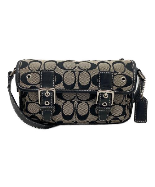 COACH（コーチ）COACH (コーチ) ショルダーバッグ ホワイト×ブラックの古着・服飾アイテム