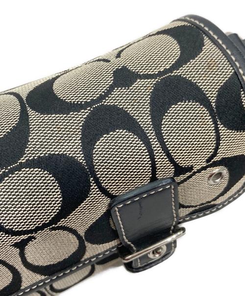 COACH（コーチ）COACH (コーチ) ショルダーバッグ ホワイト×ブラックの古着・服飾アイテム