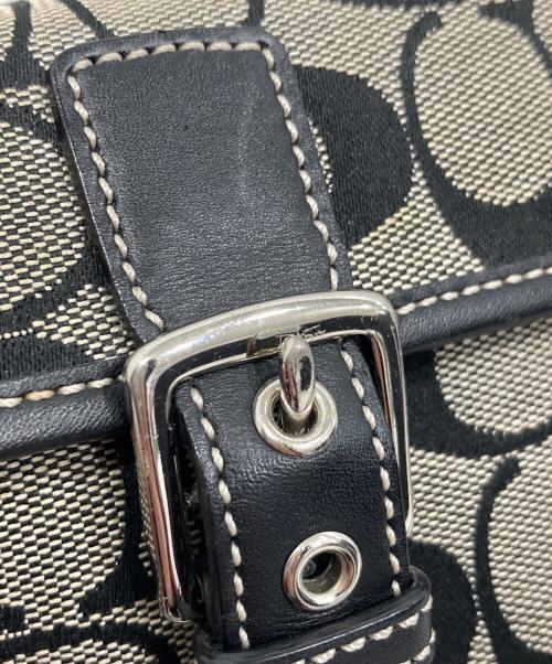 COACH（コーチ）COACH (コーチ) ショルダーバッグ ホワイト×ブラックの古着・服飾アイテム