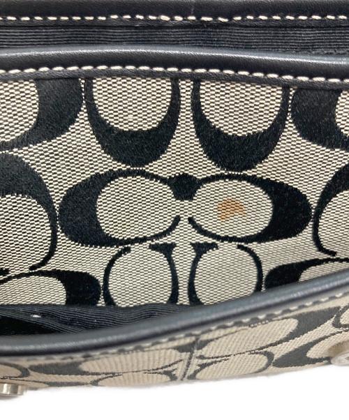 COACH（コーチ）COACH (コーチ) ショルダーバッグ ホワイト×ブラックの古着・服飾アイテム