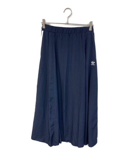 adidas（アディダス）adidas (アディダス) スリーストライプ ロングスカート ネイビー サイズ:SIZE M 未使用品の古着・服飾アイテム