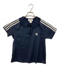adidas（アディダス）の古着「スリーストライプ ポロシャツ」｜ネイビー