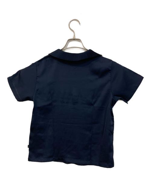 adidas（アディダス）adidas (アディダス) スリーストライプ ポロシャツ ネイビー サイズ:Ｌの古着・服飾アイテム